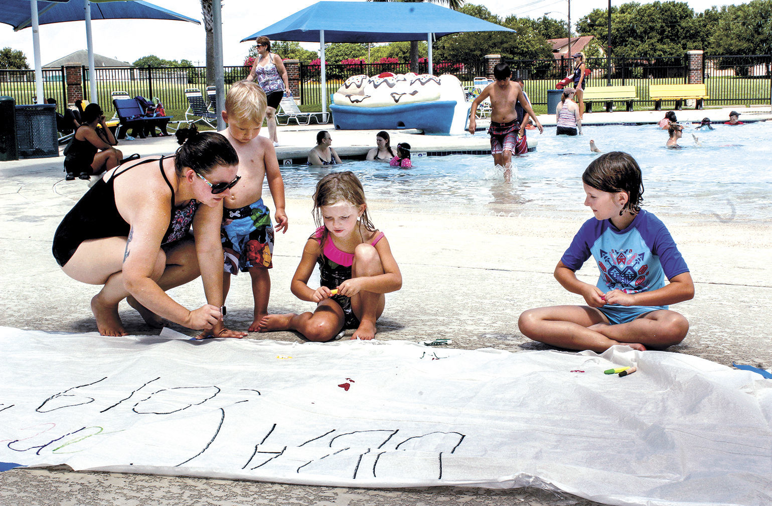 Pool graffiti